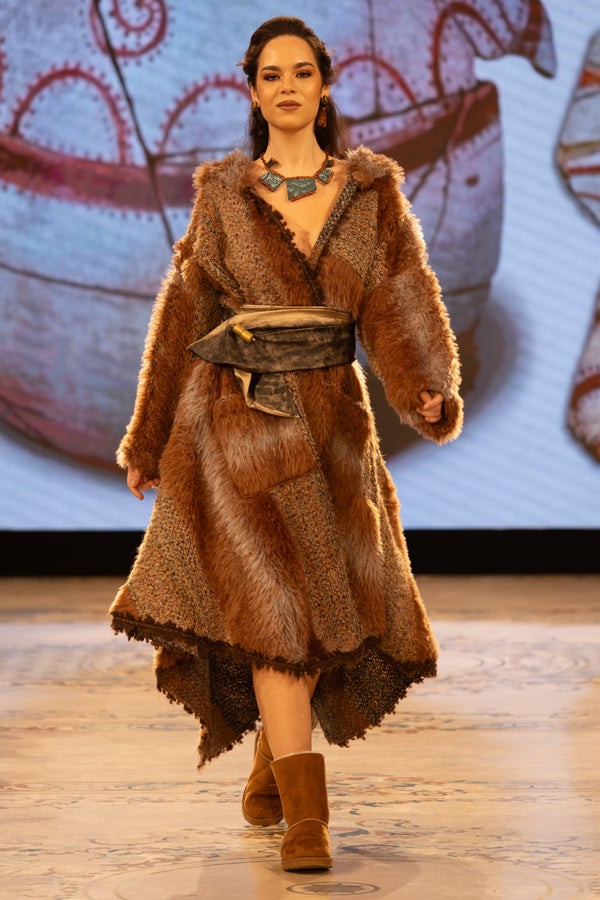 Pardesiu stofă și blăniță ecologică S-1